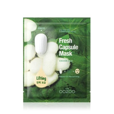 Маска с капсулой-активатором с экстрактом шелка для лифтинга и увлажнения THE OOZOO Fresh Capsule Mask Cocoon Silk 6532 фото