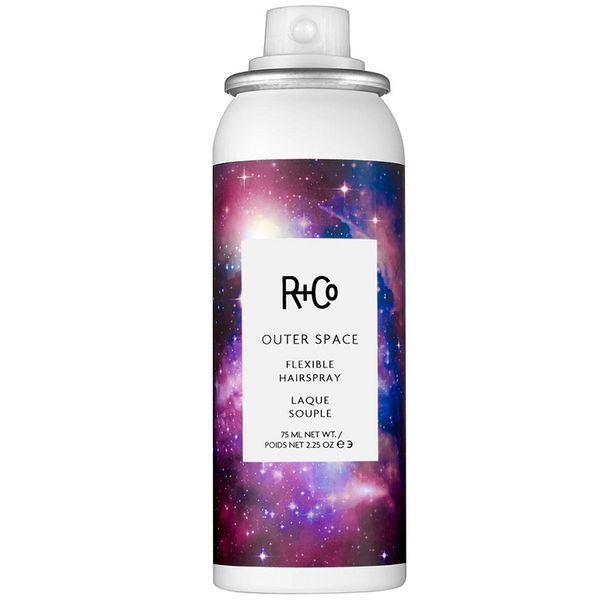 Спрей для укладки подвижной фиксации Галактика R+Co Outer Space Flexible Hairspray Travel 75 мл R1ASOUT02C1 фото