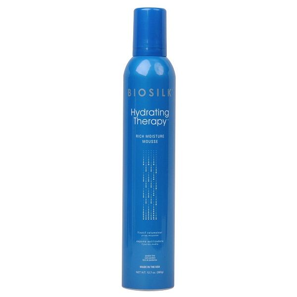 Мус для укладки волосся «Зволожуюча терапія» BioSilk Hydrating Therapy Rich Moisture Mousse 360 г 4434 фото