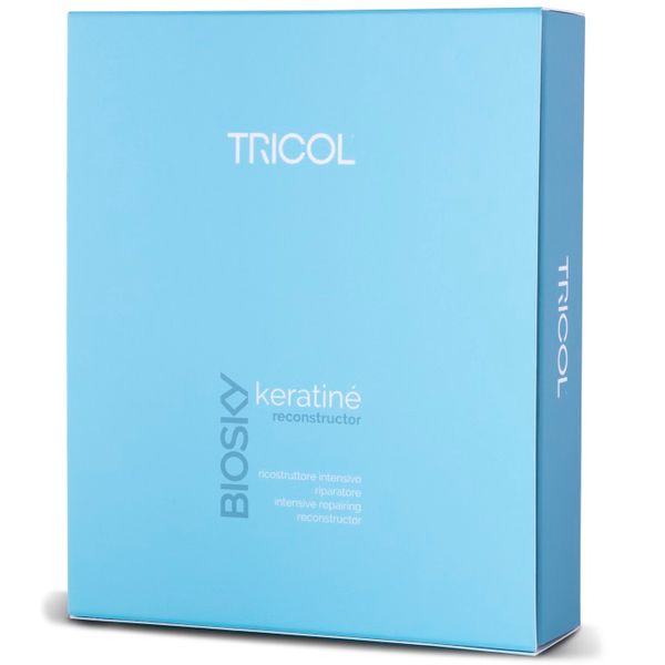 Ампули для інтенсивного відновлення волосся з кератином Tricol Biosky Keratine Reconstructor 15*5 мл 15281 фото