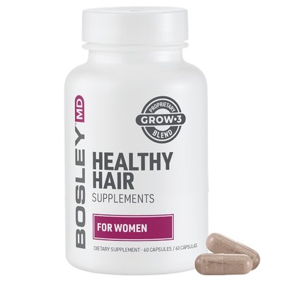 Диетическая добавка для роста здоровых волос у женщин Bosley Healthy Hair 60 капсул 35007 фото