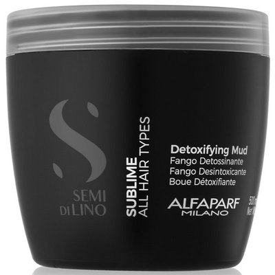 Глина-детокс для шкіри голови Alfaparf Milano Semi Di Lino Sublime Detoxifying Mud 500 мл 7319 фото