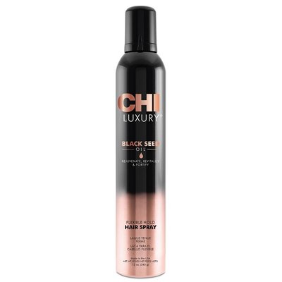 Лак для волос подвижной фиксации CHI Luxury Black Seed Oil Flexible Hold Hairspray 340 г 5527 фото