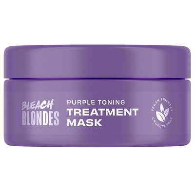 Маска для нейтралізації жовтизни освітленого волосся Lee Stafford Bleach Blondes Purple Toning Treatment Mask 200 мл LS5814 фото