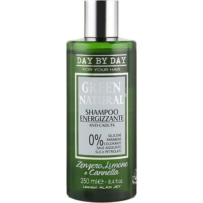 Шампунь энергетический против выпадения волос Alan Jey Green Natural Shampoo Energizzante 250 мл 1682 фото