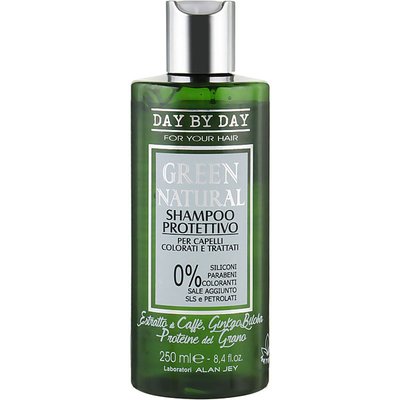Шампунь "Защита цвета" для окрашенных и поврежденных волос Alan Jey Green Natural Shampoo Protettivo 250 мл 1675 фото