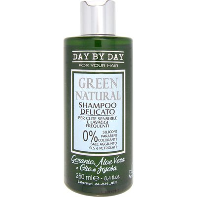 Шампунь деликатный для чувствительной кожи и частого применения Alan Jey Green Natural Delicate Shampoo 250 мл 1668 фото