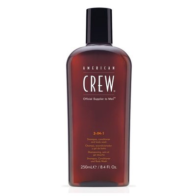 Засіб 3-в-1 по догляду за волоссям та тілом American Crew Shampoo, Conditioner and Body Wash 3in1 250 мл 1728 фото