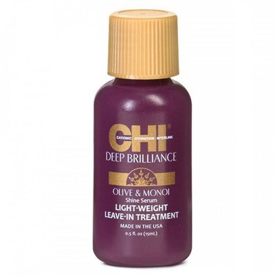 Незмивна сироватка-шовк для волосся CHI Deep Brilliance Olive&Monoi Shine Serum Мініатюра 8565 фото