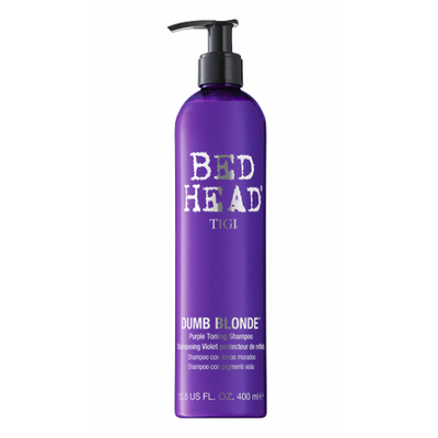 Фиолетовый тонизирующий шампунь для нейтралзации желтизны Tigi Bed Head Dumb Blonde Purple Toning Shampoo 3148 фото