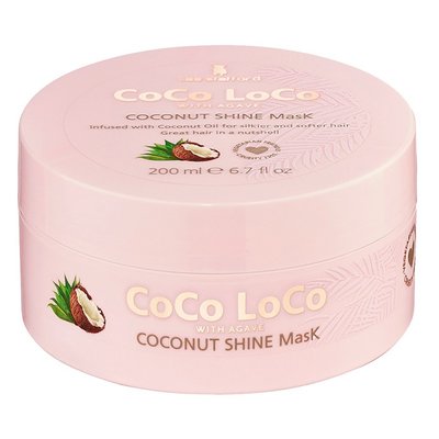 Увлажняющая маска для волос с кокосовым маслом и эссенцией агавы Lee Stafford Coco Loco With Agave Shine Mask 200 мл LS3452 фото