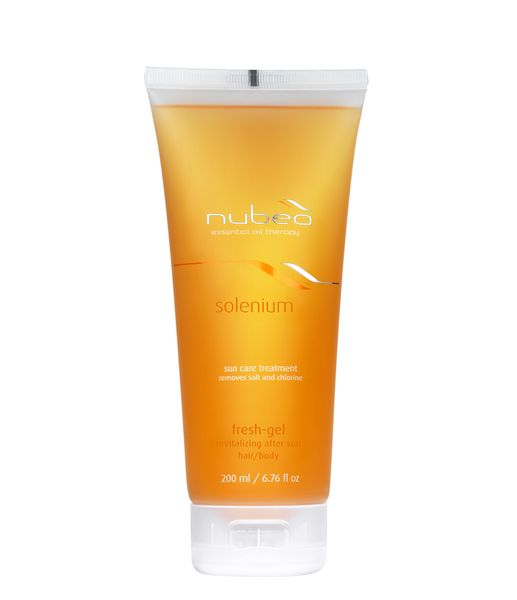 Ревіталізуючий очищаючий фреш-гель для волосся та тіла Nubea Solenium Fresh-Gel Revitalizing After Sun Hair/Body 200 мл 27001 фото