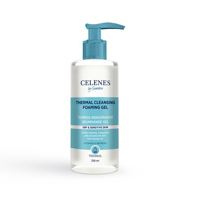 Термальный очищающий гель для сухой и чувствительной кожи Celenes thermal foaming gel dry&sensitive 250 мл 5160065 фото